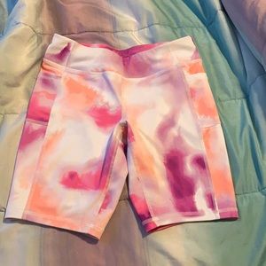 These are nice work out shorts to go to the gym and they are very silky too!